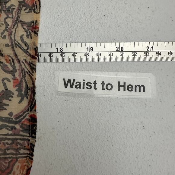 Ecote Womens High Low Midi Skirt M Sheer Floral Boho Fairygrunge Flowy Ethereal - Picture 6 of 7